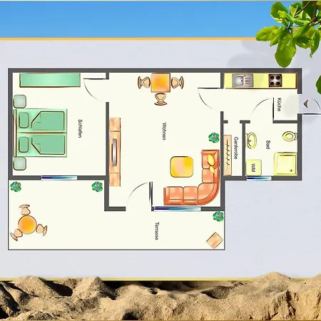 Apartment Waldstraße 35 Reni Koserow